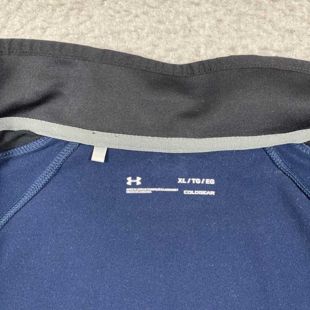 Under Armour Track Jacket Womens‎ XL Navy Blue ColdGear Storm Full Zip Athletic
